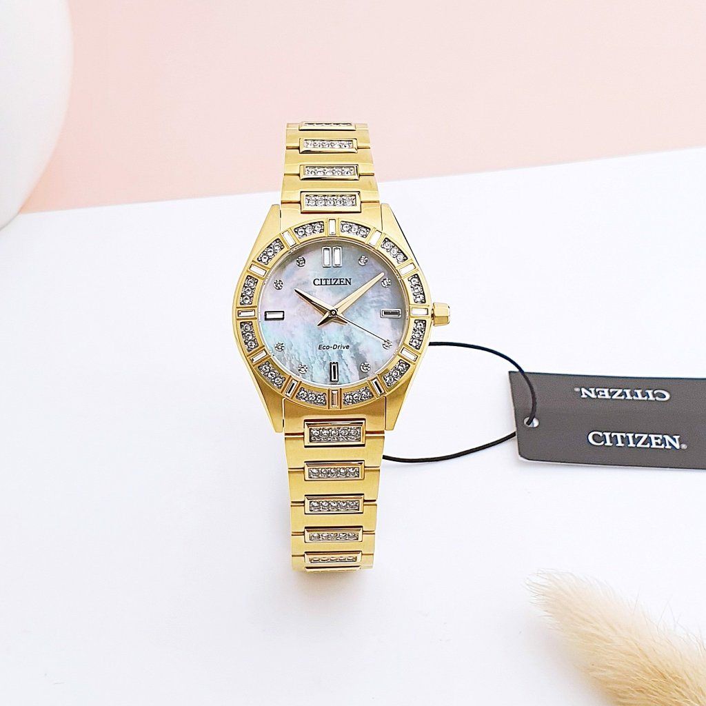 Citizen Eco Drive Diamond Women's 34mm Tone Watch